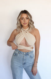 Tied Down Wrap Top